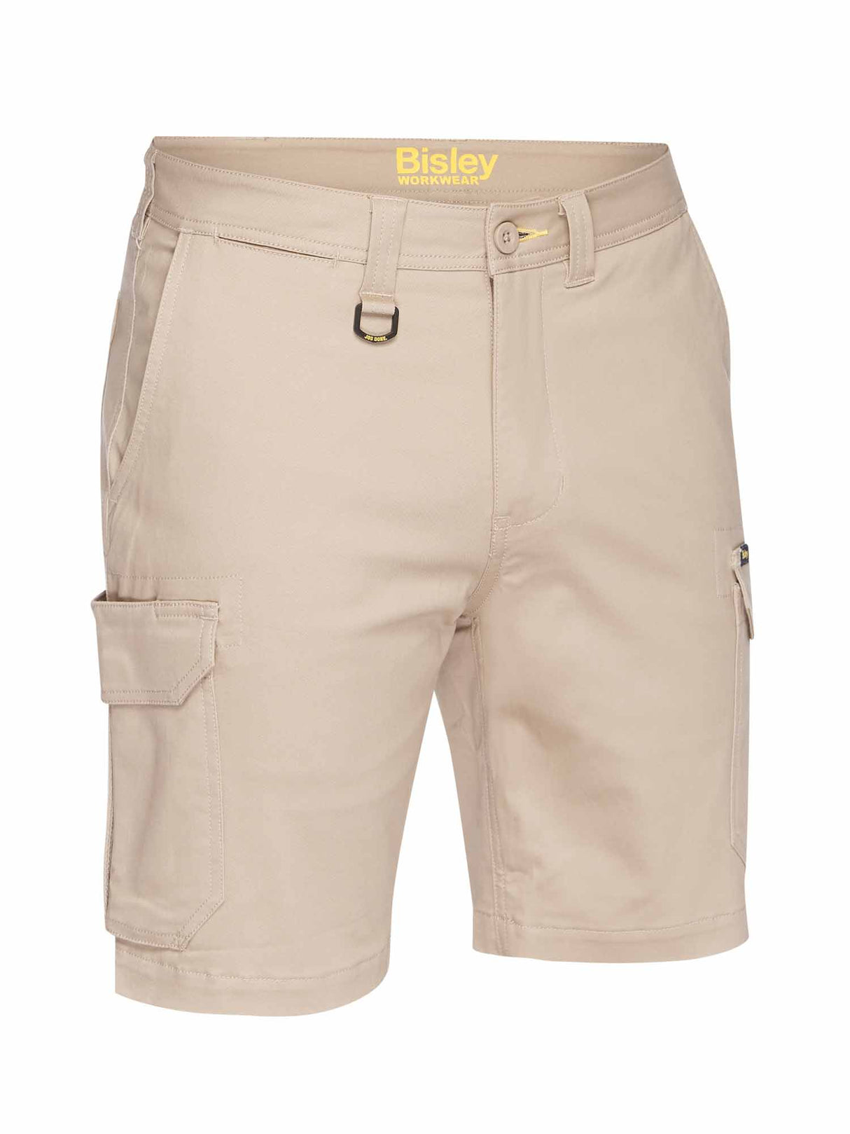 Mens Stretch Cotton Drill Cargo Shorts