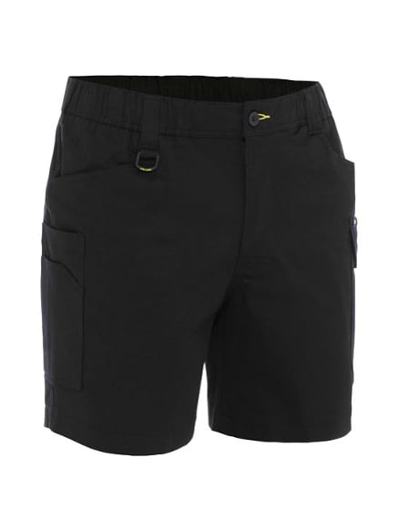 Mens Stretch Cotton Elastic Waist Cargo Shorts