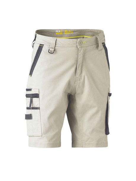 Mens Flx & Move Stretch Utility Zip Cargo Shorts