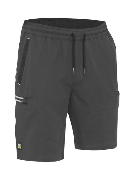 Mens Flx & Move 4 Way Stretch Elastic Waist Cargo Shorts