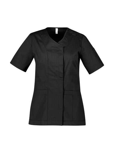 Parks Womens Zip Front Crossover Scrub Top