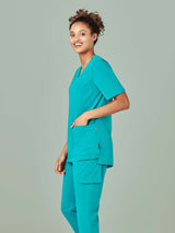 Avery Womens Tailored Fit Round Neck Scrub Top