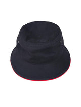 Soft Washed Heavy Brushed Cotton Bucket Hat with Sandwich Peak