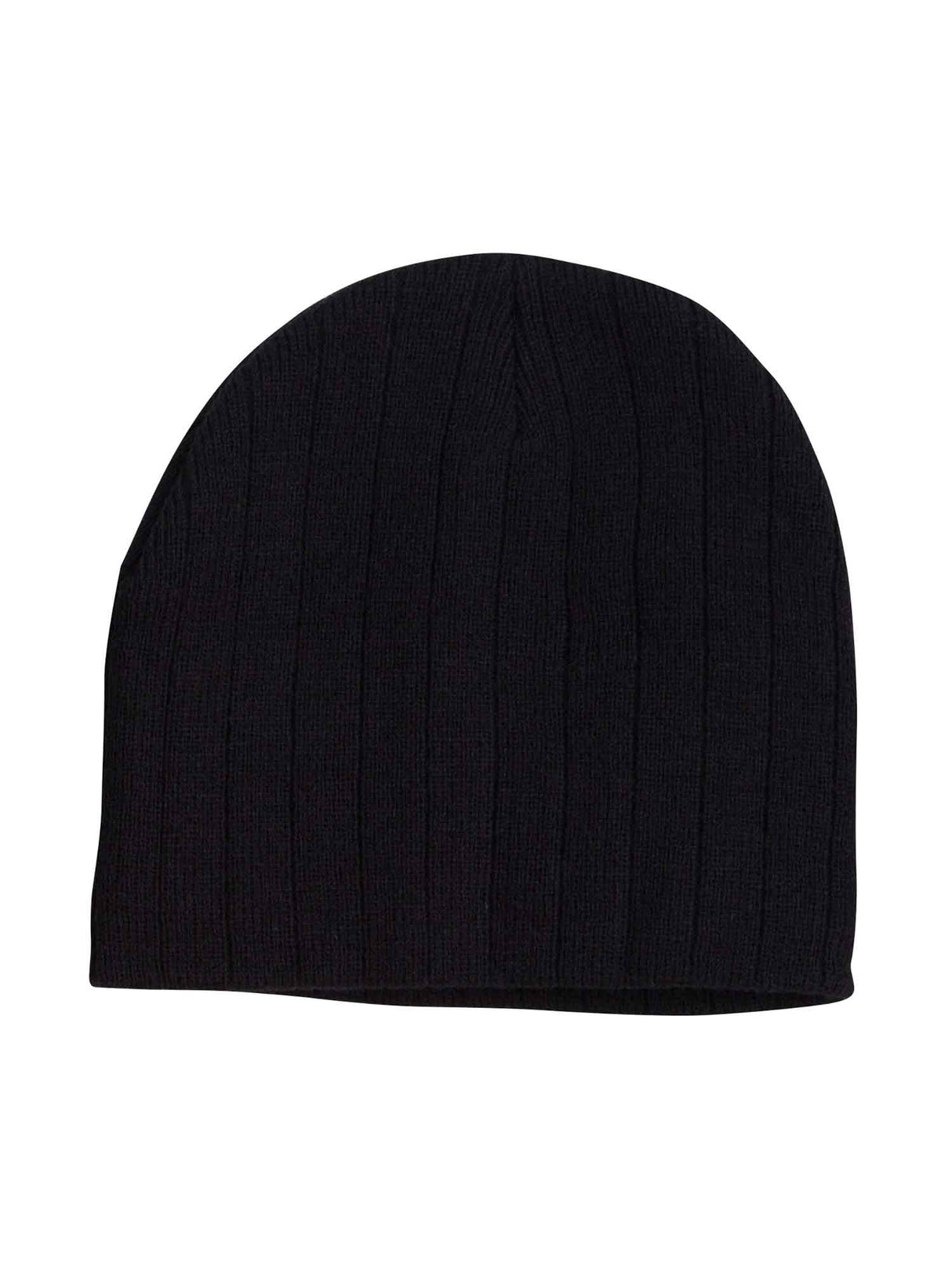 Cable Knitted Acrylic Beanie with Fleece Head Band