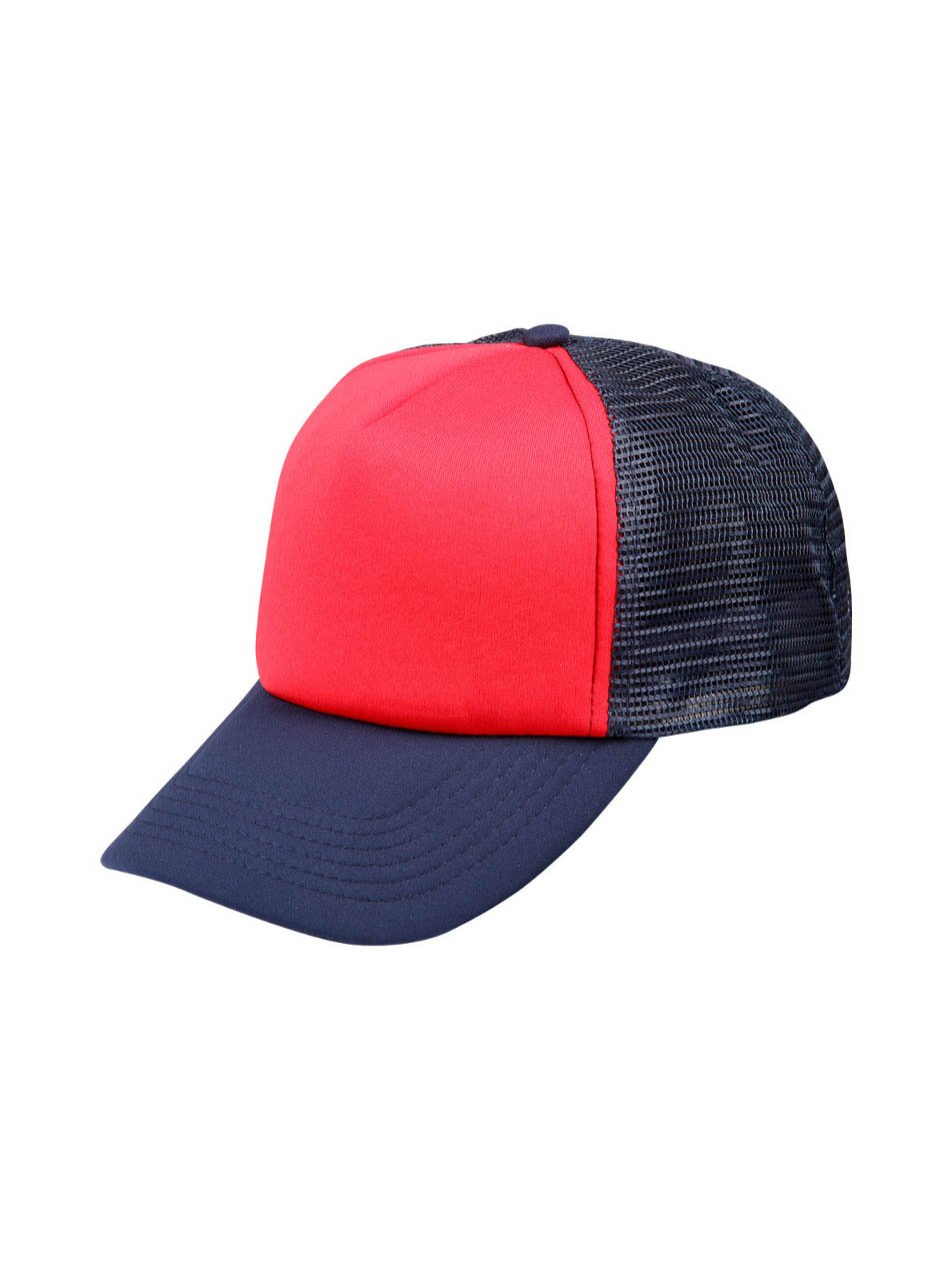 Padded Polyester Trucker Cap with Nylon Mesh Back