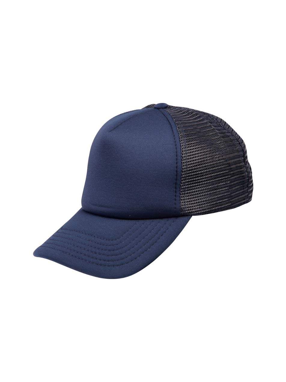 Padded Polyester Trucker Cap with Nylon Mesh Back