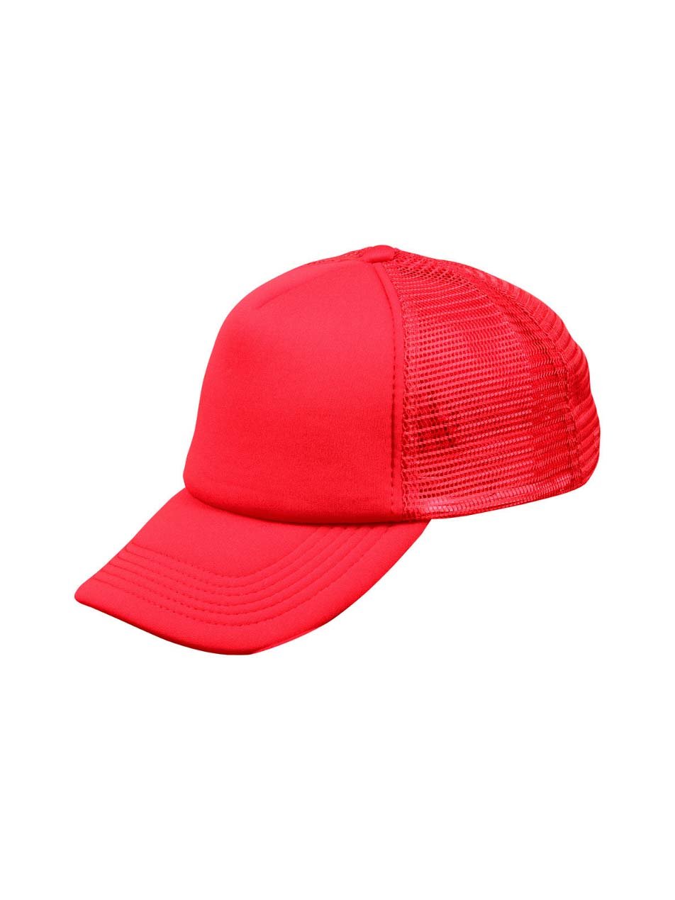 Padded Polyester Trucker Cap with Nylon Mesh Back