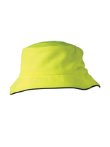 Pique Mesh Bucket Hat with Sandwich Peak