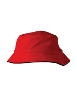 Pique Mesh Bucket Hat with Sandwich Peak