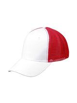 Cotton Trucker Cap with Nylon Mesh Back