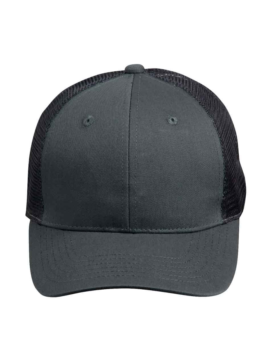 Cotton Trucker Cap with Nylon Mesh Back