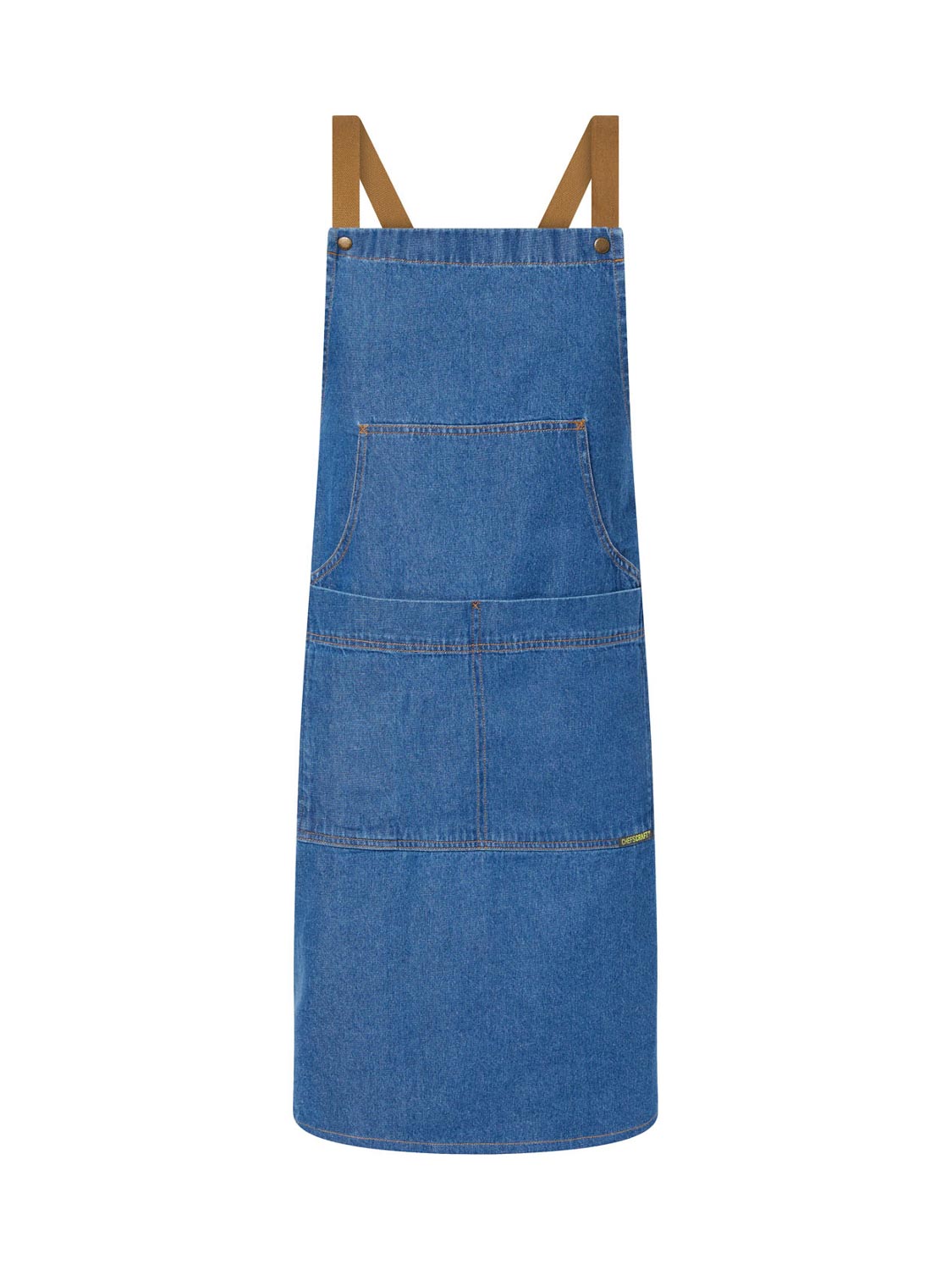 Full Bib Denim Apron with Pockets