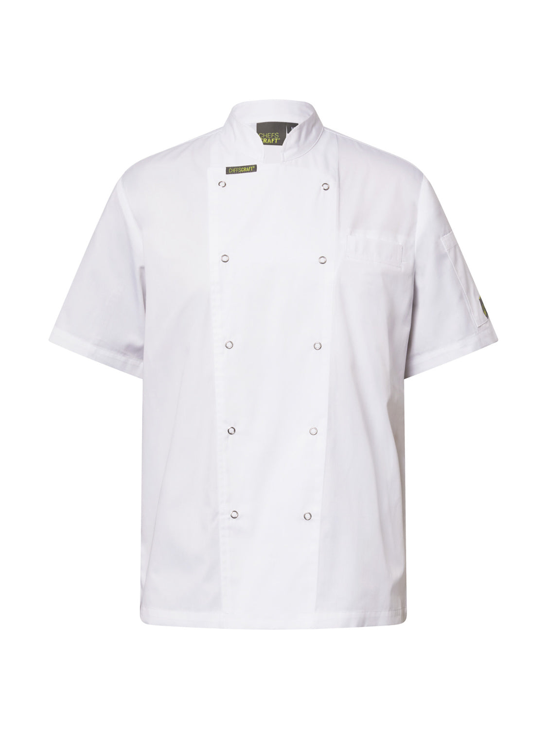 Executive Chef Short Sleeve Jacket with Press Studs