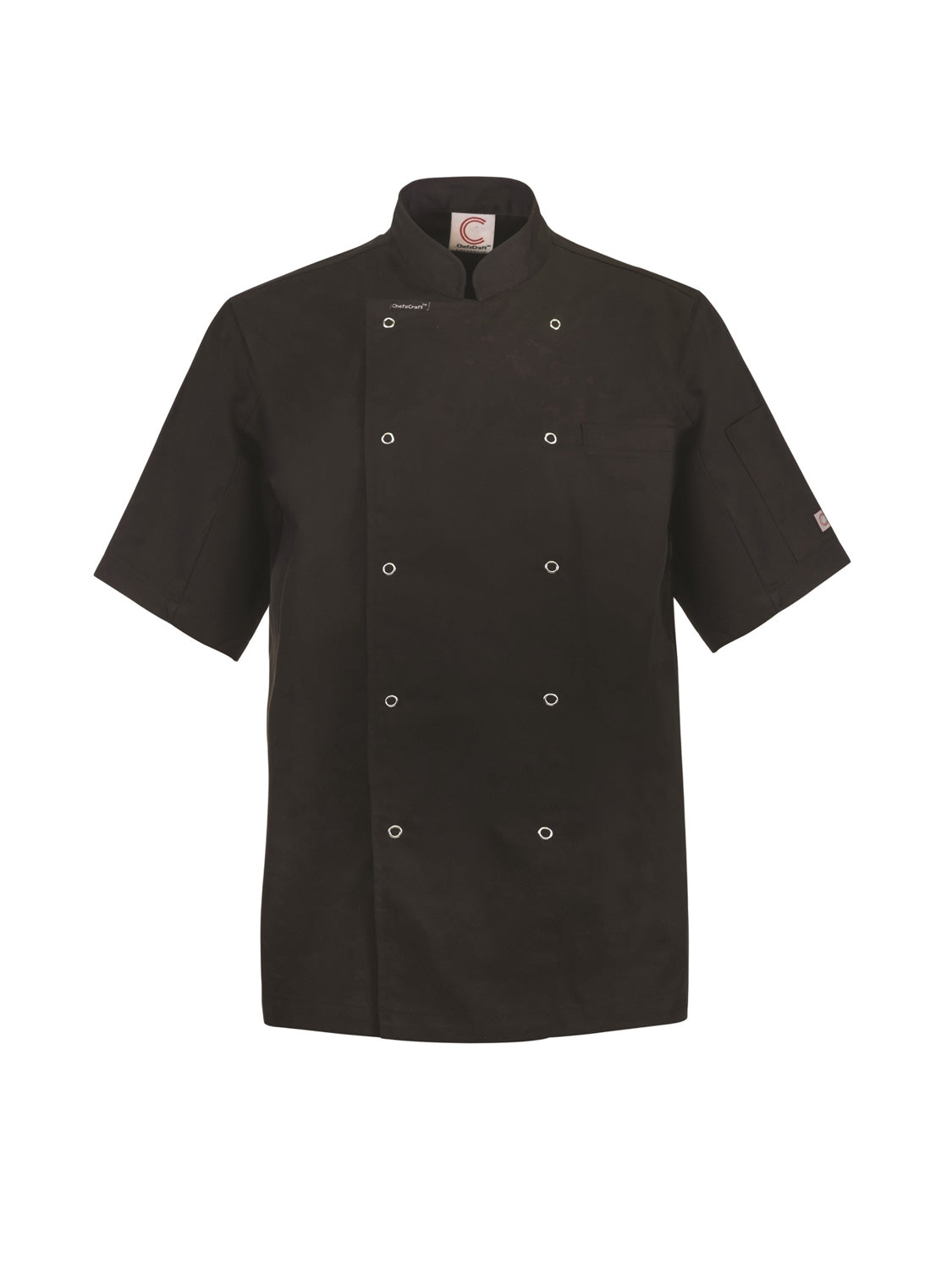 Executive Chef Short Sleeve Jacket with Press Studs