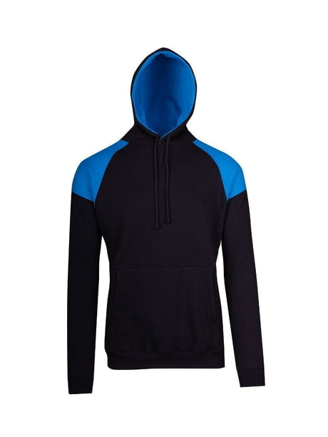 Mens Shoulder Contrast Panel Hoodie