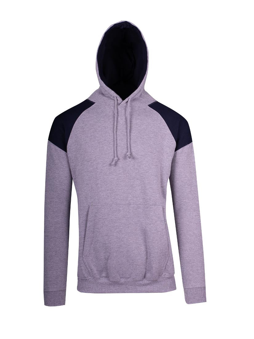 Mens Shoulder Contrast Panel Hoodie