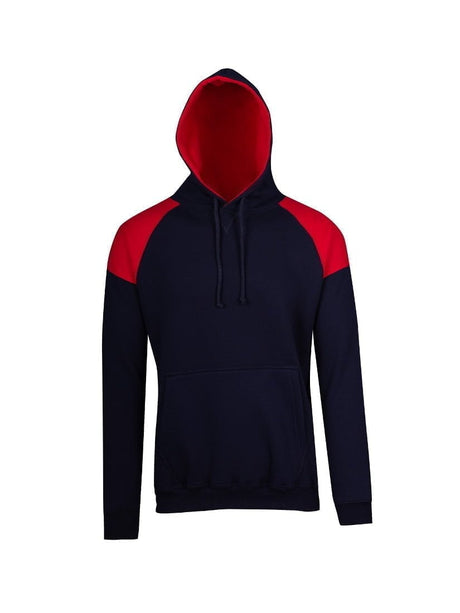 Mens Shoulder Contrast Panel Hoodie