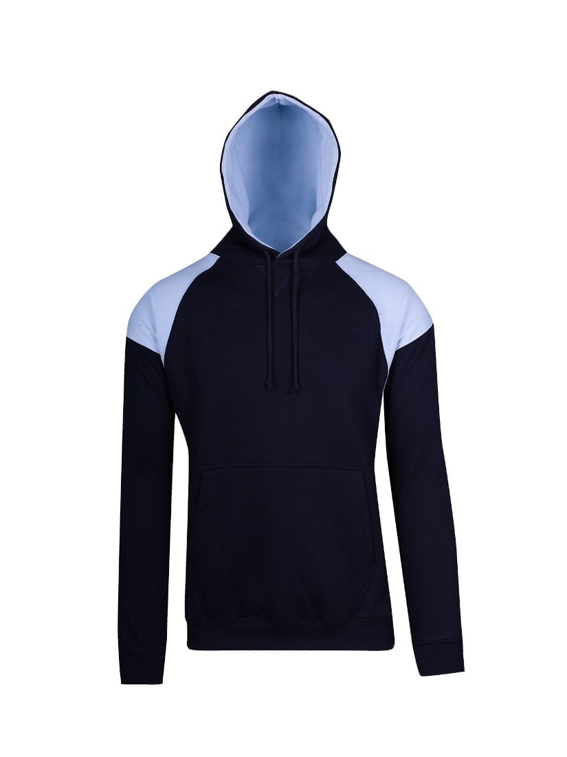 Mens Shoulder Contrast Panel Hoodie