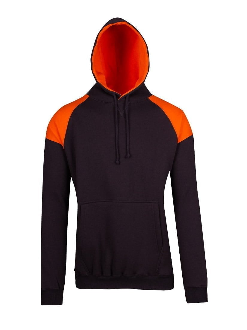 Mens Shoulder Contrast Panel Hoodie