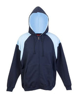 Mens Shoulder Contrast Zip Hoodie