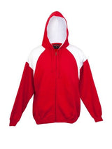 Mens Shoulder Contrast Zip Hoodie