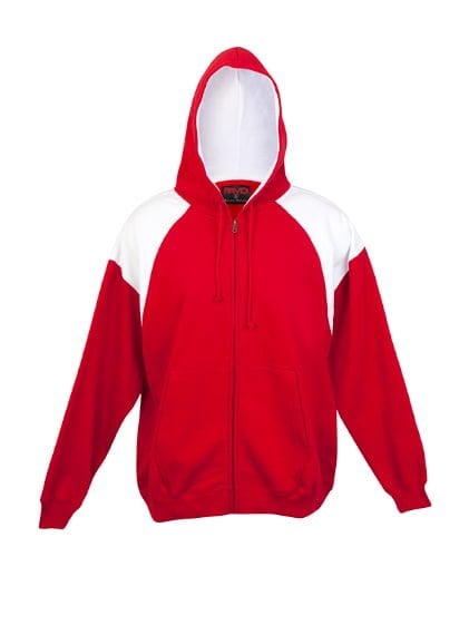 Mens Shoulder Contrast Zip Hoodie