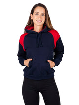 Ladies/ Junior Shoulder Contrast Panel Hoodie