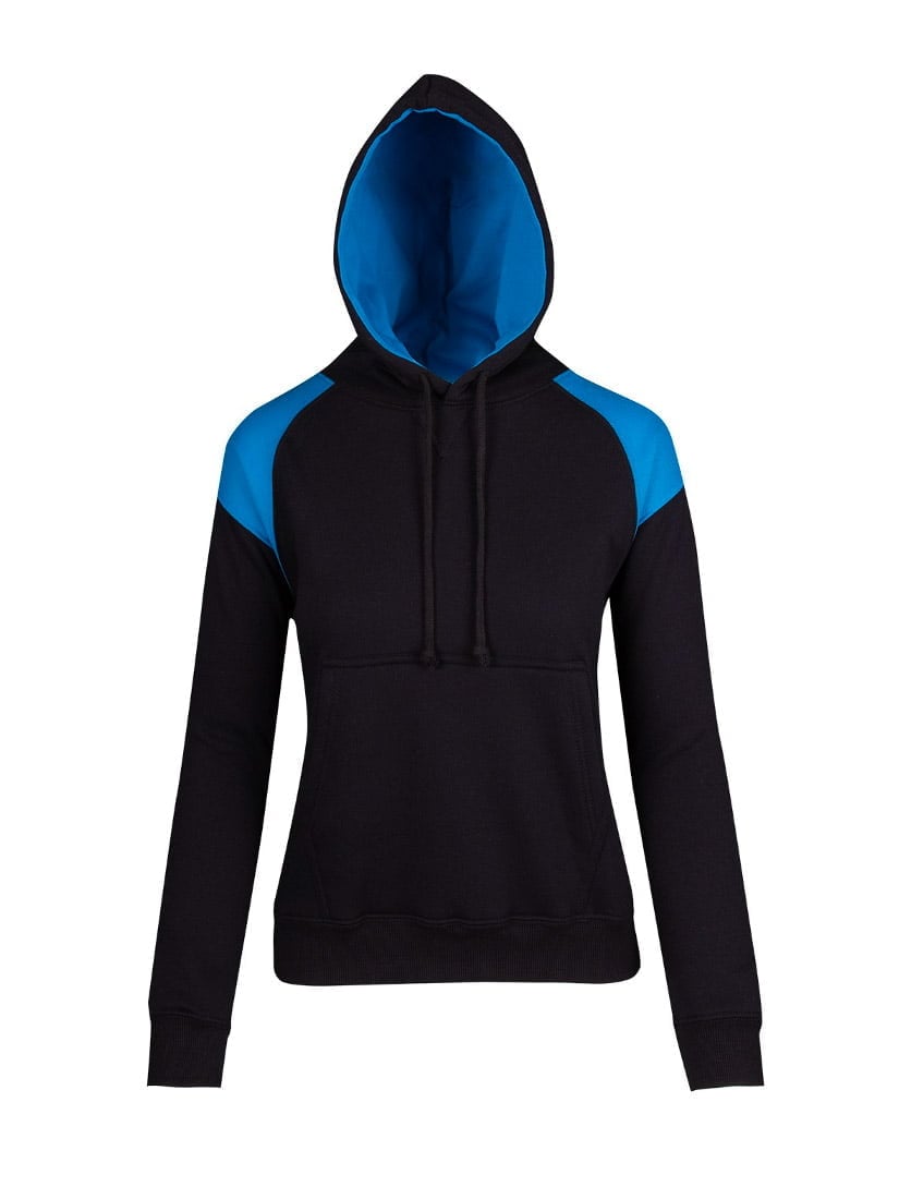 Ladies/ Junior Shoulder Contrast Panel Hoodie