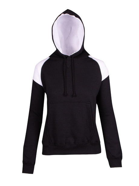 Ladies/ Junior Shoulder Contrast Panel Hoodie