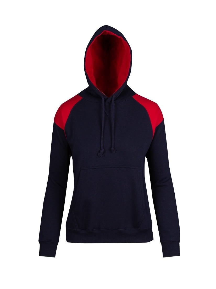 Ladies/ Junior Shoulder Contrast Panel Hoodie