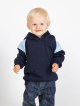 Kids Shoulder Contrast Panel Hoodie