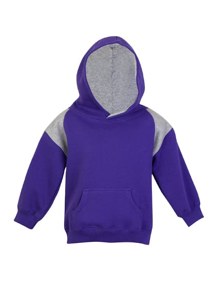 Kids Shoulder Contrast Panel Hoodie