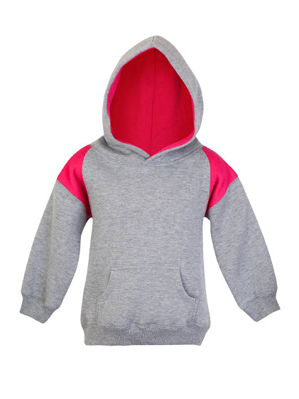 Kids Shoulder Contrast Panel Hoodie