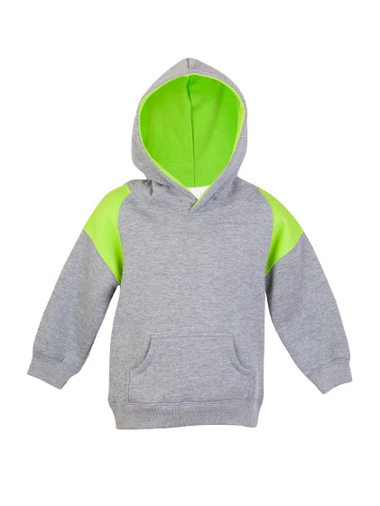 Kids Shoulder Contrast Panel Hoodie