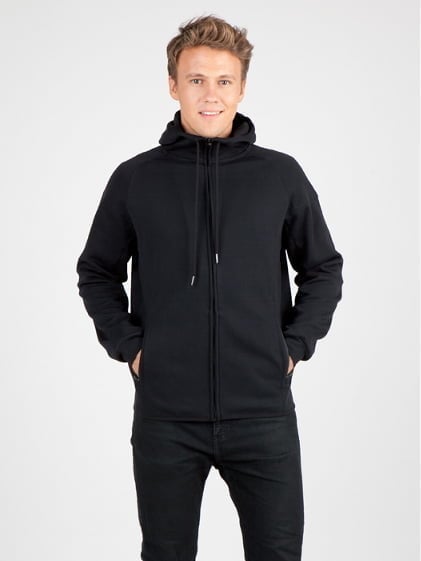 Mens Soft Cotton/ Bonded Polar Fleece Hoodie