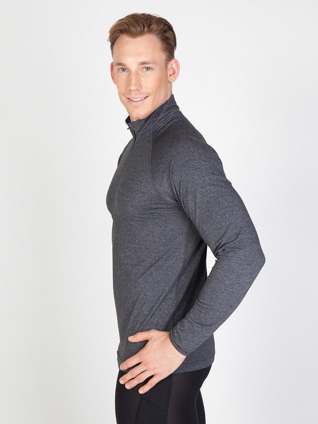 Mens Greatness Half Zip Mock Neck