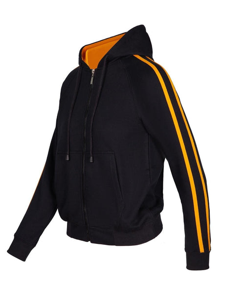 Ladies/ Junior Stripe Sleeve Hoodie