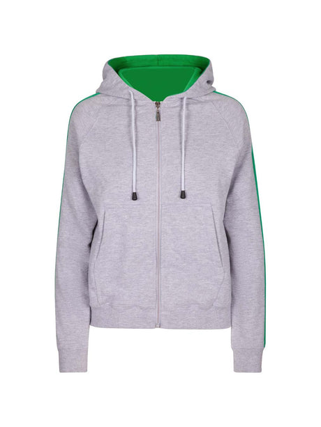 Ladies/ Junior Stripe Sleeve Hoodie