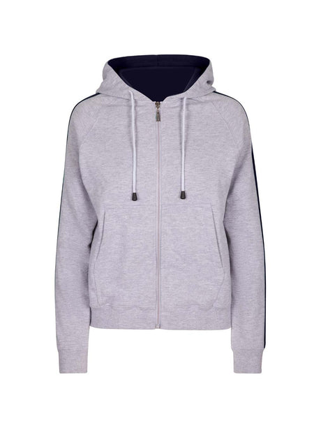 Ladies/ Junior Stripe Sleeve Hoodie