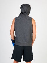 Mens Greatness Heather Sleeveless Hoodie