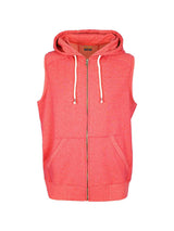 Mens Greatness Heather Sleeveless Zip Hoodie