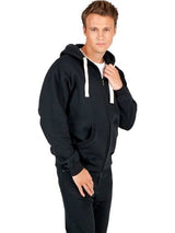 Mens Brushed Heavy Zip Fleece Hoodie