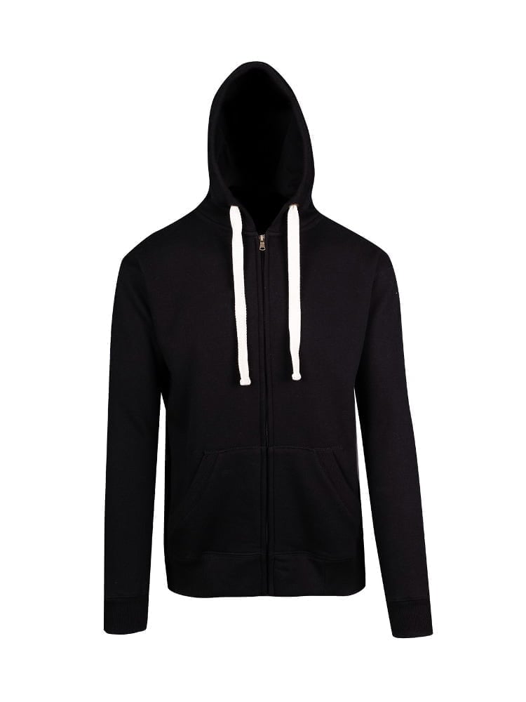 Mens Brushed Heavy Zip Fleece Hoodie