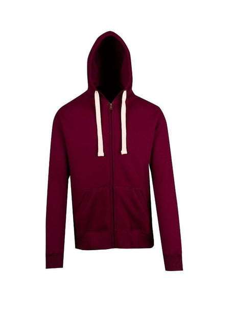 Mens Brushed Heavy Zip Fleece Hoodie