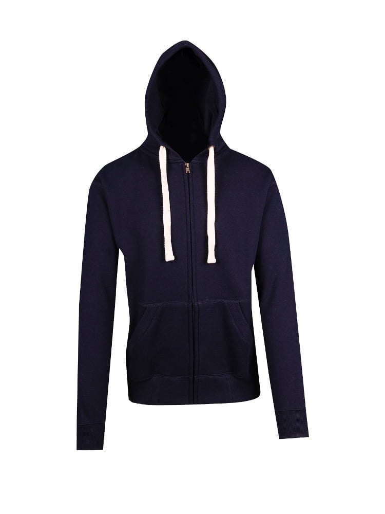 Mens Brushed Heavy Zip Fleece Hoodie