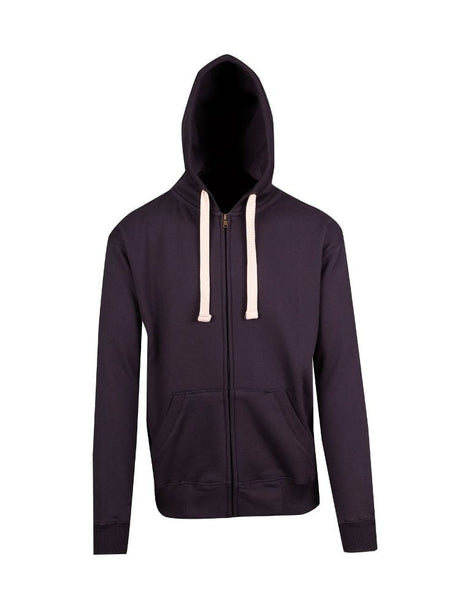 Mens Brushed Heavy Zip Fleece Hoodie