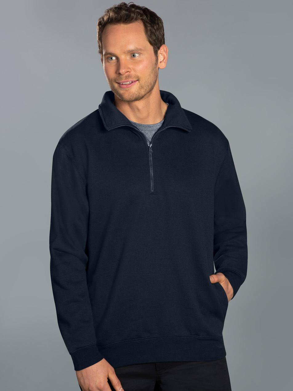 Mens Fleece Half-Zip Sweat Top