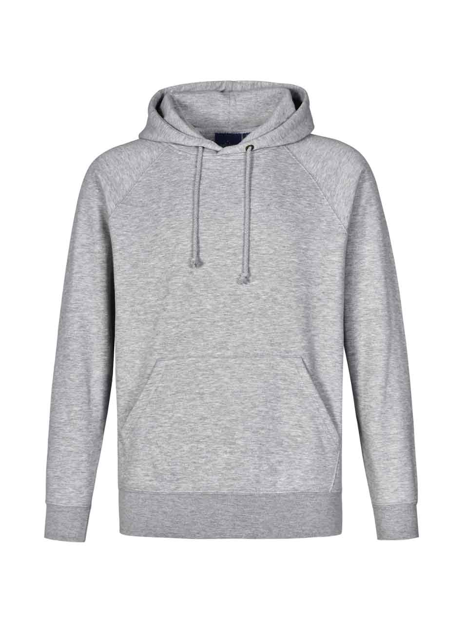 Mens Fleece Closed-Front Hoodie