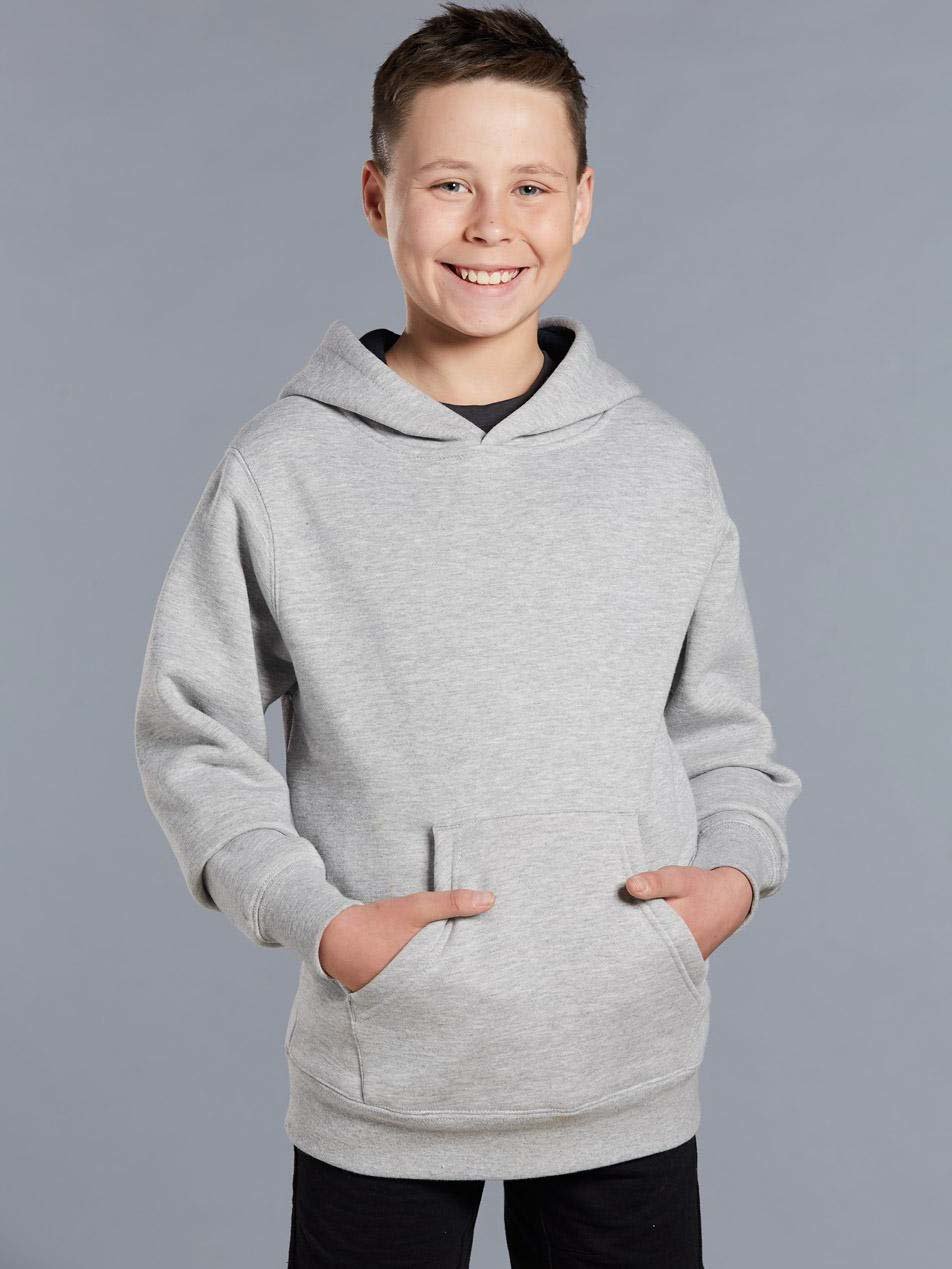 Kids Fleece Contrast Closed-Front Hoodie