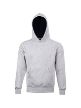 Kids Fleece Contrast Closed-Front Hoodie